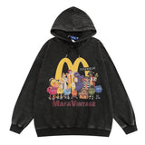 Men Hoodie Fun Cartoon Printed Hoodie