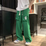 Men Sweatpants Waffle Pants Summer Workwear Sweatpants