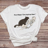 Printed Crew Neck Top Short Sleeve T-Shirt Women's