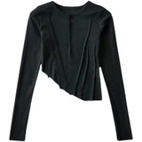 Women T-Shirt Spring Design Short Women's Long-Sleeved T-shirt