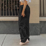 Women Pants Loose Straight Loose Tappered Casual Pants