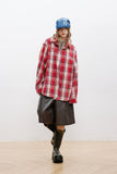 Unisex Jacket Autumn Red Brushed Basic Shirt Women's Clothing