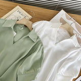 Women T-Shirt Summer Short Sleeve Sense of Design Shirt Top Women's Loose