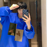Men Hoodie Sweater Men's Spring and Autumn All-Matching Loose Casual