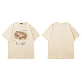 Men T Shirt Fashion Brand Printing Short-Sleeved T-shirt Men and Women Casual Couple