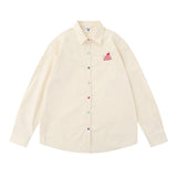 Men Long Sleeved T Shirt Embroidered Long Sleeve Shirt Boys All-Matching Casual Ruffle Handsome Loose Spring and Autumn