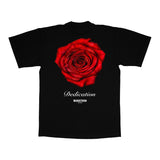 New vintage Harajuku casual short sleeve rose letter print
