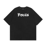 Men T Shirt Retro Washed Loose Half Sleeve Fashion Brand Hiphop Short Sleeve