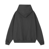 Men Hoodie Turtleneck Hooded Sweatshirt Mechanical Style Loose Zip Leisure Pullover Hoodie Coat
