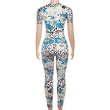 Women Jumpsuit Fall Women's Clothing Digital Printing Sports One-Piece Trousers