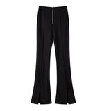Palazzo Pants Slim-Fit Micro Flared Pants Women's Autumn Wide-Leg Pants High Waist Drooping Casual