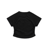 Women T-shirt Printed Waist-Controlled Short T-shirt Women's Summer Short Sleeve Navel