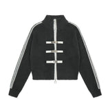Women Sweater Stand Collar Sweater Women's Short Autumn and Winter Knitwear Coat