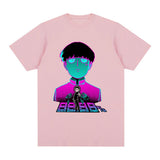 Mob Psycho 100 Vintage T-shirt Shigeo Kageyama Harajuku