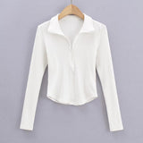 Women T-shirt Autumn Undershirt Slim Sweater Women's T-shirt