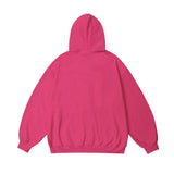 Men Hoodie Flocking Embroidered Cat Letter Hooded Sweater