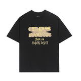 Travis Scott T-Shirt Travis Scott 24ssTOUR EUROPE Crew Neck Short Sleeve