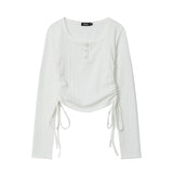 Women Long Sleeve T-Shirt Long Sleeve T-shirt Slim Fit Short Girl Autumn Casual Love