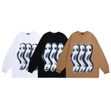 Men Long Sleeve Shirt Autumn and Winter Printing Long Sleeve Bottoming T-shirt for Men and Women