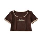Women T-Shirt Summer T-shirt Women High Waist Short Sleeve Top