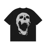 Chief Keef T Shirt Skull Reflective Print Hip Hop T-Shirt