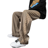 Men Sweatpants Vintage Checkerboard Pants Loose Track Sweatpants