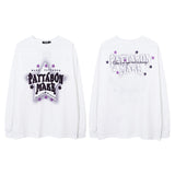Men Long Sleeve Shirt Sweet Cool Couple Long Sleeve Bottoming T-shirt Idle Style Loose Men and Women