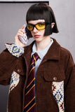 Unisex Jacket Autumn Ethnic Style Splicing Coat