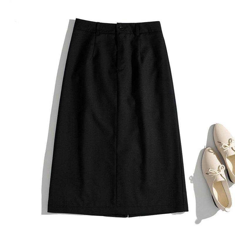 Women Skirt Spring and Autumn High Waist Suit Skirt Women's Midi Skirt