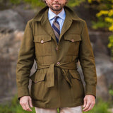 Men Jack Men's Jacket Mid-Length Slim Fit Casual