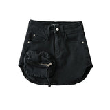 Women Skirt Summer High Waist Stretch Women Denim Skirt
