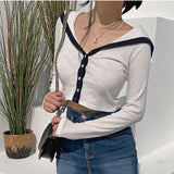 Women's Long Sleeve Shirt V-neck Top Women's Short Long Sleeve