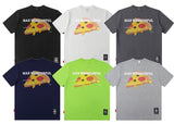 Men T Shirt Pizza Printed Short-Sleeved T-shirt Men and Women Loose