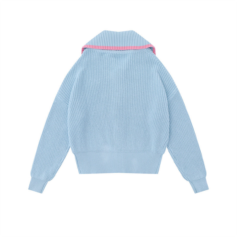 Women Sweater Girls' Autumn Loose Casual Long Sleeves Sweater Coat