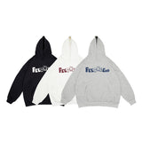 Unisex Hoodie Loose Letter Print Pullover Hooded Sweater