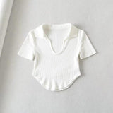 Women T-Shirt Polo Short-Sleeved T-shirt Women's Summer Top