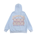 Men Hoodie Five-Pointed Star Printed Hoodie Autumn and Winter Loose Top Vibe