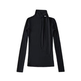 Women T-Shirt Tight Turtleneck Long Sleeve T-shirt Women's Bottoming Shirt