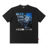 Men T Shirt West Coast T-shirt Letter Print Short-Sleeve Male Loose