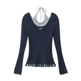 Women Sweater Long-Sleeved Sweater Women's Autumn Slim-Fit Sweater