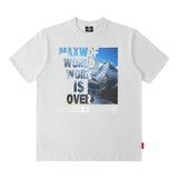 Men T Shirt West Coast T-shirt Letter Print Short-Sleeve Male Loose
