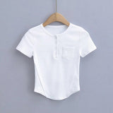 Women T-Shirt Short Sleeve Women's Tops Yoga Fitness T-shirt