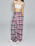 Unisex Jacket Autumn Fried Plaid Casual Trousers