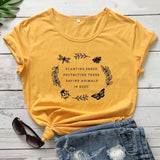 Y2k Short Sleeves T-shirt Planting Seeds Protecting Trees