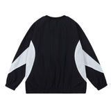 Men Hoodie Loose round Neck Long Sleeve Sweater Men's Spring and Autumn