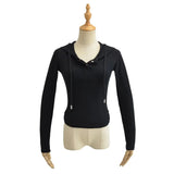 Women T-Shirt Hooded Long-Sleeved T-shirt Female Spring Undershirt