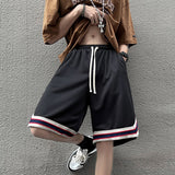 Men Sweatpants Men Summer Hong Kong Style Loose Outer Wear Wide Leg Straight