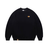 Unisex Hoodie Vintage Sweater Japanese round Neck Pullover Coat