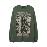 Men Long Sleeve Shirt Street Printing Long Sleeve T-shirt Men's and Women's Autumn and Winter Hiphop