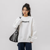 Unisex Hoodie Letter Print Loose round Neck Men's Spring and Autumn Coat